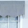 thumbnail image 3 of RLF Home Luxurious Modern Design Classic MG-Ticking Stripe Regal Style Window Valance 50" x 17" Blue, 3 of 4