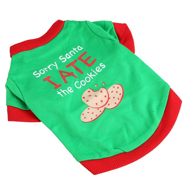 Camisa de Navidad para Mascotas Chaleco de Navidad para Perros Ropa para Perros de Diseño Lindo con Empalme Portátil de 2 Patas para Fiesta de Cachorros Todos los Días ANGGREK Otros