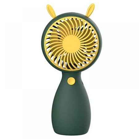 

Monfince Handheld USB Mini Cartoon Lovely Chargeable Student Portable Dormitories Desktop Super Silent Small Electric Fan for School Office Outdoor Travel