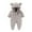 Gray, variant on Kovlvoll Baby Clothes Newborn Boy Girl Fuzzy Rompers Long Sleeve Hooded Fleece Thick Winter Newborn Warm Jumpsuit