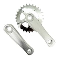 thumbnail image 2 of ziyahi Kids Bicycle Crankset Riding Replacement Accessories Bike Crank Children Set Gray Silver 28T, 2 of 2