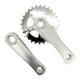 thumbnail image 1 of Juego de bielas para bicicleta para niños perfecl de aleación de aluminio 28T Gris plata, 1 of 8