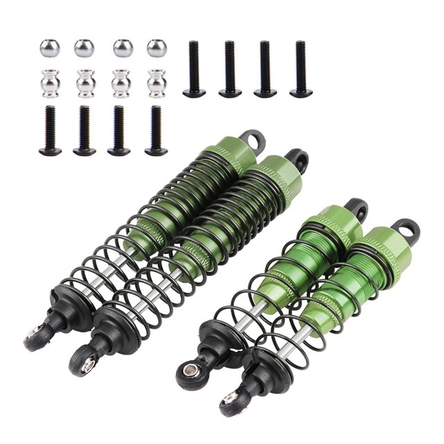 Amortiguador de aluminio para coche teledirigido, 4 Uds., 90-108mm, para camión FS 53633 51805 51806 1:10 (verde)