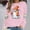 New-Pink, variant on PNTUTB Women's Hoodless Sweatshirt Long Sleeve Crew Neck Pullover Top Halloween Graphic Print Casual Comfort Loose Trendy Sweatshirts