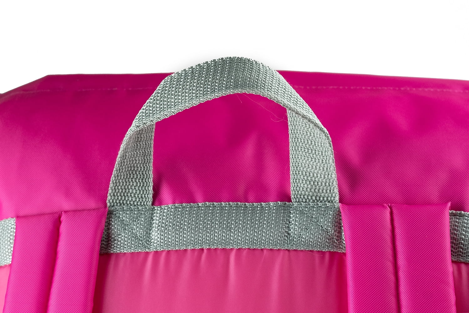 Mimish Sleep-N-Pack, 37F Kid's Sleeping Bag & Backpack, Cozy Liner, Hibiscus Pink/Coconut White