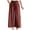 Coffee, variant on Sakmal Capri Palazzo Pants for Women Wide Leg Boho Cotton Linen Pants Lightweight Drawstring Summer Solid Capris for Women L