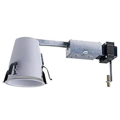 Cooper Lighting ET400LVRAT Small Aperture Low Voltage Non-IC Air-Tight 4 Inch Recessed Remodel Housing 120 Volt 12 Volt Lamp Round White Powder Coated All-Pro®