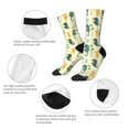 thumbnail image 4 of Fotbe Seahorse Calcetas Largas con Estampado para Hombre y Mujer – Calcetas de Compresión Transpirables y Elásticas, Viajar y Uso Diario Talla 5-11, 4 of 6