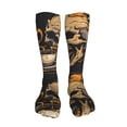 thumbnail image 5 of KLL Grim Coffee Skull Print Cool Socks Men's Women's Crew Socks Funny Crazy Novelty Stockings, 5 of 8