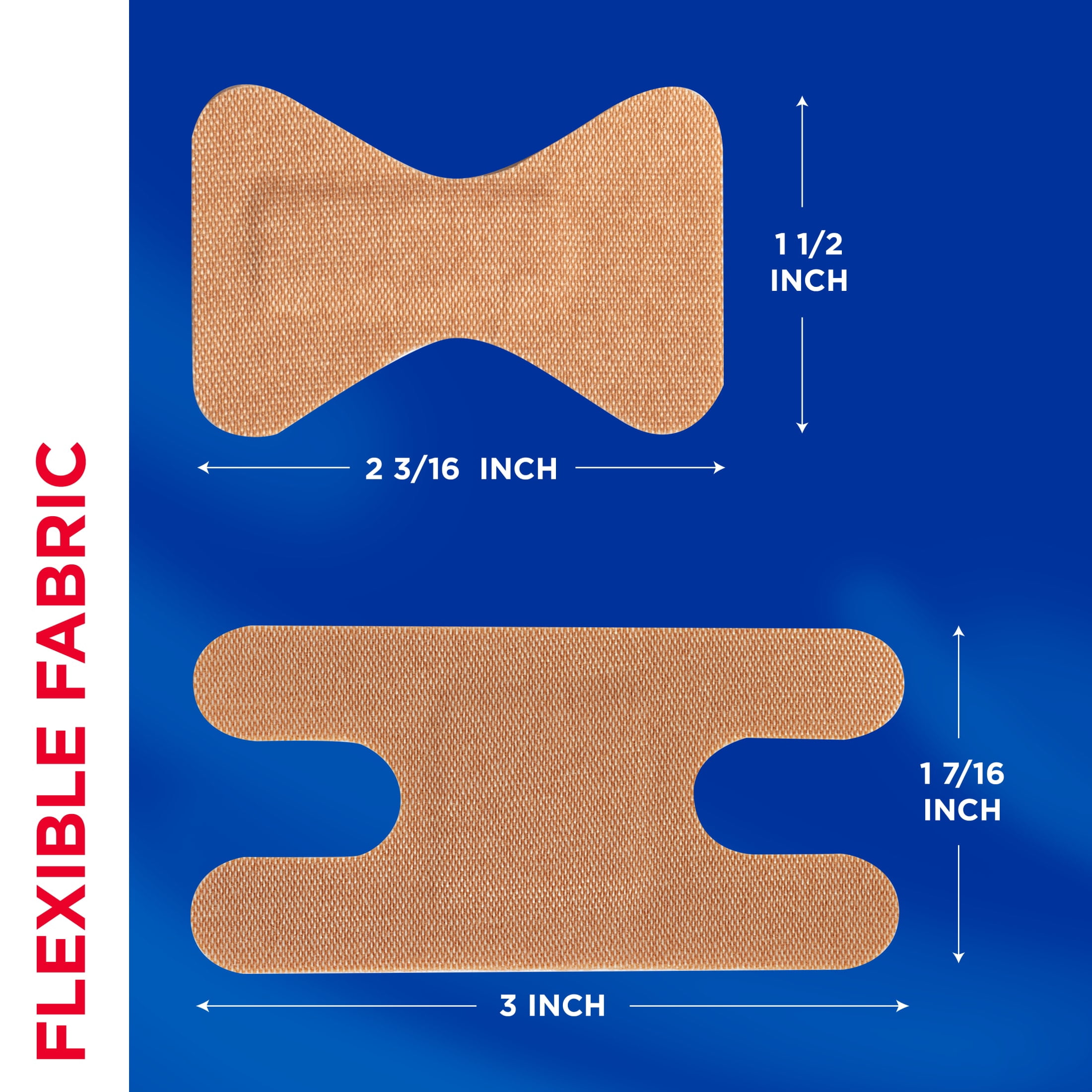 (2 pack) Band-Aid Brand Flexible Fabric Knuckle & Finger Adhesive Bandages, 20 Count
