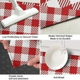 thumbnail image 3 of Red and White Plaid Pattern Kitchen Rug Mat,Kitchen Runner Rugs Non Skid Washable,Decorative Kitchen Floor Mats for Kitchen,Sink,Laundry,17"X47", 3 of 5