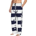 thumbnail image 2 of Balery Anchors print Men's Pajama Pants,Ultra Lightweight Pjs,Lounge Pant-Small, 2 of 9