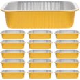 thumbnail image 1 of LOVEVER 25 Pack Aluminum Pans Disposable Foil - Steam Table Deep Pans - Tin Pans Great for Cooking  Heating  Storing  Prepping Food, 1 of 3