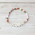 thumbnail image 5 of Multicolor Beads Merry Christmas Stretchy Bracelets Handmade Faith Blessed Gifts, 5 of 8