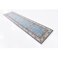 thumbnail image 2 of Rugs.com Rabia Collection Rug – 3' x 13' Runner Blue Low Rug Perfect For Hallways, Entryways, 2 of 7