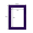 thumbnail image 3 of Crocus Suede Acid Free 8.5x11 Picture Frame Mats with White Core Bevel Cut for 5.5x8.5 Pictures -, 3 of 4