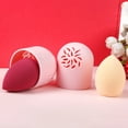 thumbnail image 4 of huanledash Beauty Egg Box Hollow Out Breathable Damp-proof Separate Design Dustproof Portable Quick-drying Beauty Sponge Storage Box Makeup Supplies, 4 of 7