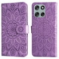thumbnail image 2 of Funda tipo cartera GANGXUN para Motorola Moto G56 , diseño girasol, cuero PU, soporte, cierre magnético, tarjetero, 2 of 5