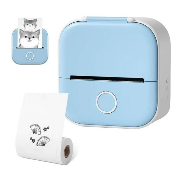 Print Pod Sticker Printer, Mini Pocket Printer, Inkless Sticker Printer Portable Mini Thermal Printer with Print Paper