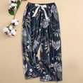 thumbnail image 2 of DHFJKG Womens Pajama Pants Sleepwear Bottoms Relaxed Fit Wide Leg Summer Comfortable Floral Print Drawstring Pj Trendy Trousers, 2 of 4