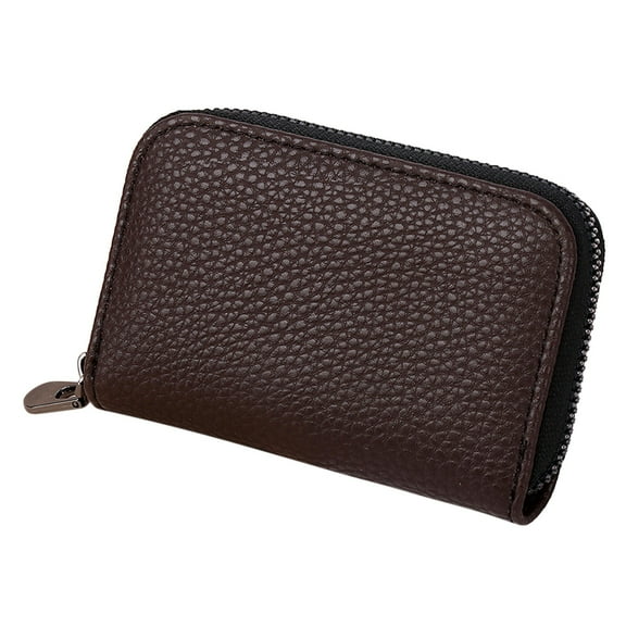 Small Womens Wallet Vegan Leather Credit Card Holder Zip Around RFID Blocking Cell Phone Purses