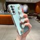 thumbnail image 1 of Electroplated Heart Shaped Chain Shockproof Phone Case For Galaxy S22 Ultra/S22+/S22/S21/S20/A73/A53/A72/A52/A13, 1 of 1