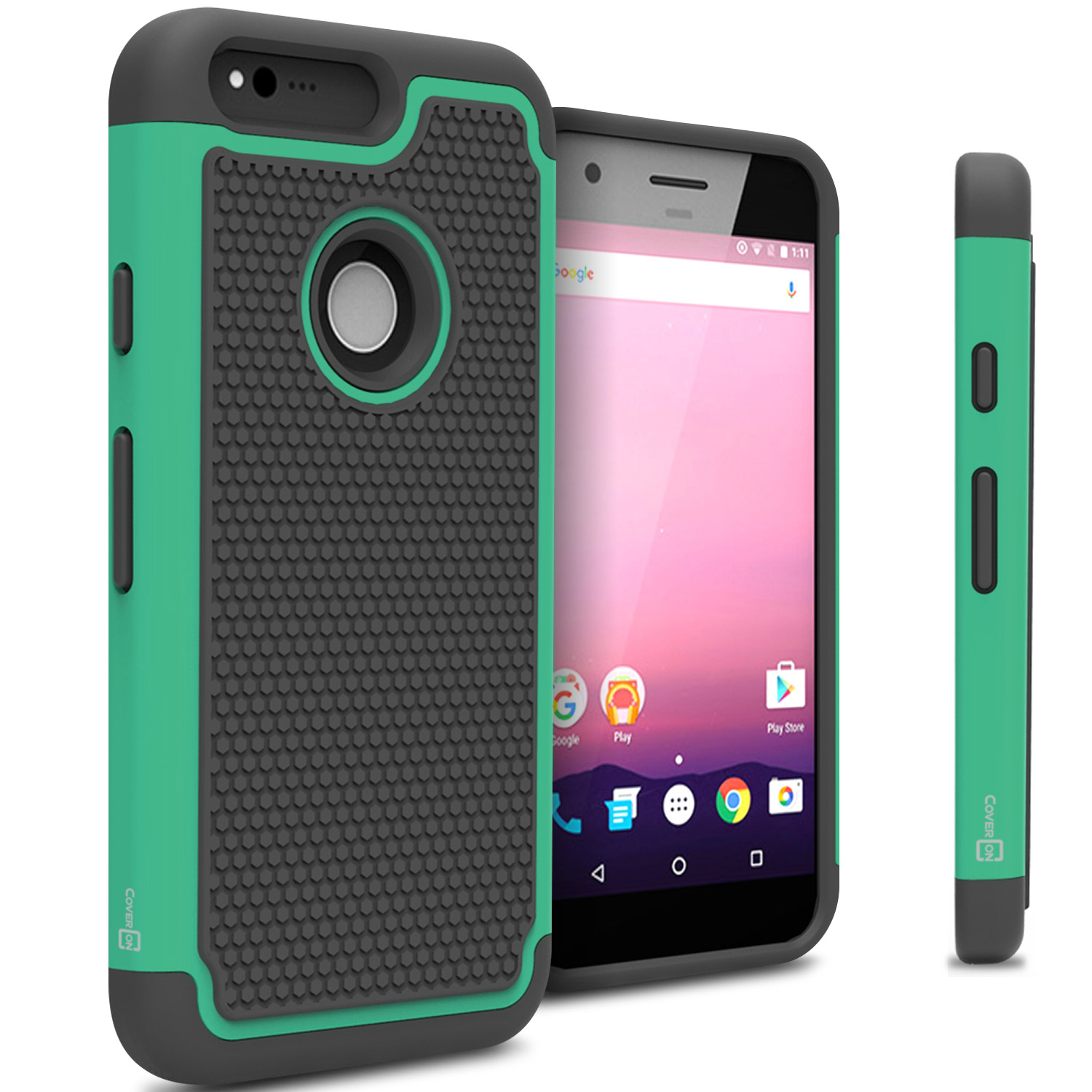 CoverON Google Pixel Case, HexaGuard Series Hard Phone Cover
