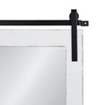thumbnail image 3 of Kate and Laurel Cates Farmhouse Framed Mirror with Shelf, 24 x 31, White, Decorative Rustic Wall Mirror with Functional Shelf for Storage and Display, 3 of 9