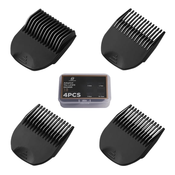 CR8GR8 Guía de corte profesional con peine para Manscaped 3.0, paquete de 4, 8 longitudes de corte de 1/8"-1/2" pulgadas, se adapta a la cortadora de césped 3.0, cortadora de pelo de ingle