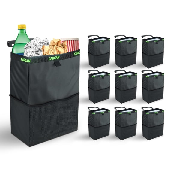 CarCan Bolsa de Basura para Auto Paquete de 10 - 20 Millones Vendidos - Miles de Millones de Bolsas Plásticas Salvadas