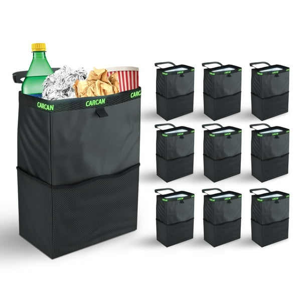 CarCan Bolsa de Basura para Auto Paquete de 10 - 20 Millones Vendidos - Miles de Millones de Bolsas Plásticas Salvadas