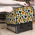 thumbnail image 5 of Cauagu Cute Cow Print Sunflower D for 4 Slice Toaster Cover (11.4''×7.9''×7.5'') Bread Machine Cover Toaster Protector Kitchen Appliance Dust Cover, 5 of 7