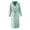 Mint Green, variant on Gaexia Bath Robes For Women Extra Long Flannel Bathrobe for Cozy Nightgown with Deep Pockets Soft Fabric Elegant Kimono Style Home Wear