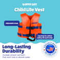 thumbnail image 4 of TRC Recreation Child Life Jacket Vest - Super Soft - X Small, Sunset Orange, 4 of 8