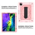 thumbnail image 6 of FIEWESEY for iPad Pro 11 Inch Case,(iPad Pro 11 Inch 2020)with Pencil Holder,360 Rotatable Stand Adjustable Shoulder Strap Shockproof Rugged Cover for iPad Pro 11 2018/2020/2022 Released(Rose Gold), 6 of 6