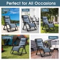 thumbnail image 6 of Slsy 2 Pack Zero Gravity Chair, Folding Lounge Chair for Living Room, Adjustable Folding Recliner Chair with Cushion, Perfect for Living Room/Bedroom/Office, 6 of 15