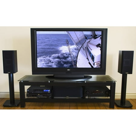 Plateau SL-2V 50 Inch TV Stand in Black Plateau SL-2V 50 Inch TV Stand in Black