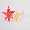 thumbnail image 5 of Decoración del árbol de Navidad Pentagrama Ambiente festivo Enchapado Parte superior del árbol de Navidad Guirnalda de estrellas Suministros addobbi albero di natale, 5 of 5