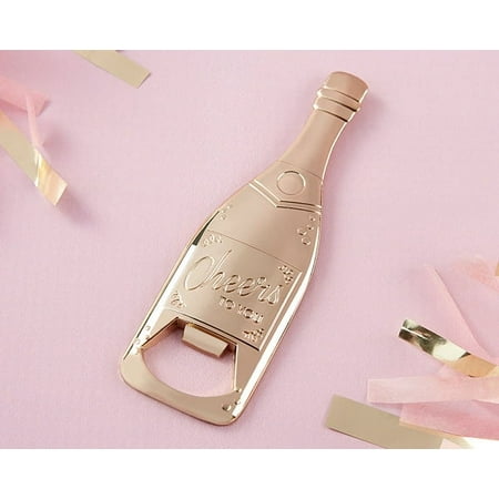 Kate Aspen Gold Champagne Shaped Bottle Opener - Set of 6 - Guest Gift, Party Favor or Decorations for Weddings, Bridal Showers, Baby Showers & More