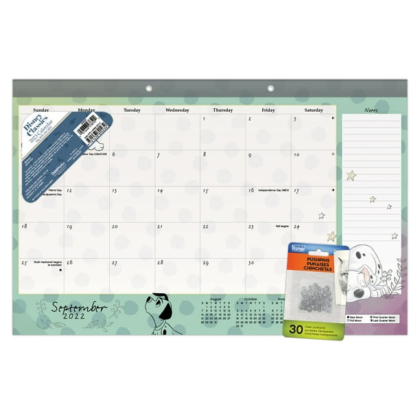 Trends International 2023 Disney Classics Desk Pad Calendar & Pushpins