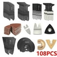thumbnail image 3 of 100/108pcs Oscillating Multitool Accessories High Carbon Steel Mix Saw Blades Multi Tool Kits for Metal Wood and Plastic Cutting, 3 of 13
