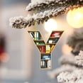 thumbnail image 2 of Christmas JoyMoreHome 26 Letters Rustic Christmas Ornaments Bookshelf Christmas Tree Decorations Pendant Christmas Tree Ornaments,Xmas Tree Hanging Decor Party Supplies, 2 of 6