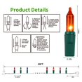 thumbnail image 4 of Cadena de luces LJLNION 3 x 150, multicolor, 10 m, cable verde, 120 V, 4 of 7