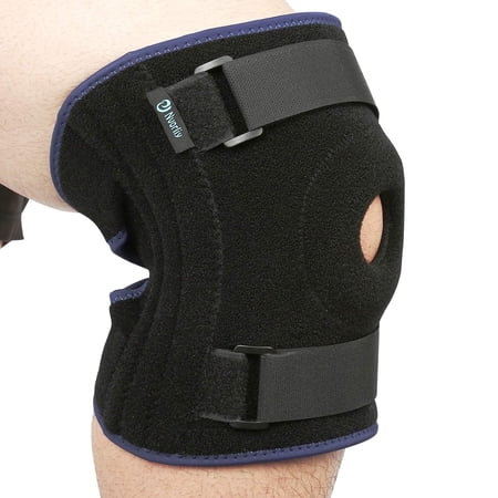 Nvorliy Plus Size Knee Brace for Knee Pain Plus Size, Adjustable Knee Support with Side Stabilizers for Arthritis Pain,Meniscus Tear, Fit Women & Men (5XL/6XL)