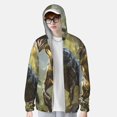 thumbnail image 2 of Balery Ferocious Dinosaur Sudadera ligera de manga larga con capucha y protección solar UPF 50+ para hombre y mujer, ideal para pesca y running-Small, 2 of 7