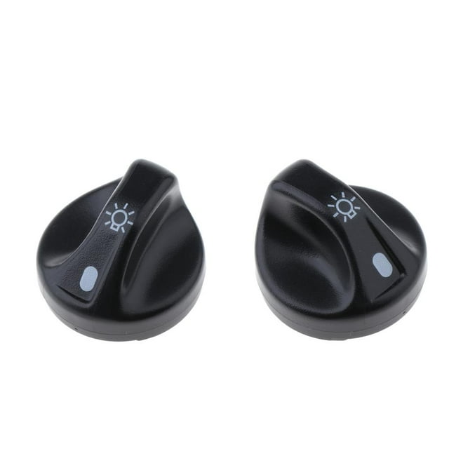 Perilla Del Interruptor De La Lámpara De La Cabeza Ligera De La Cabeza 2pcs Para La Expedición 1997-2002 De para Ford Soledad Perilla del interruptor de la lámpara de cabeza de luz