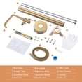 thumbnail image 3 of Wowow Single Handle Freestanding Tub Faucet with Hand Shower in Gold, 3 of 3