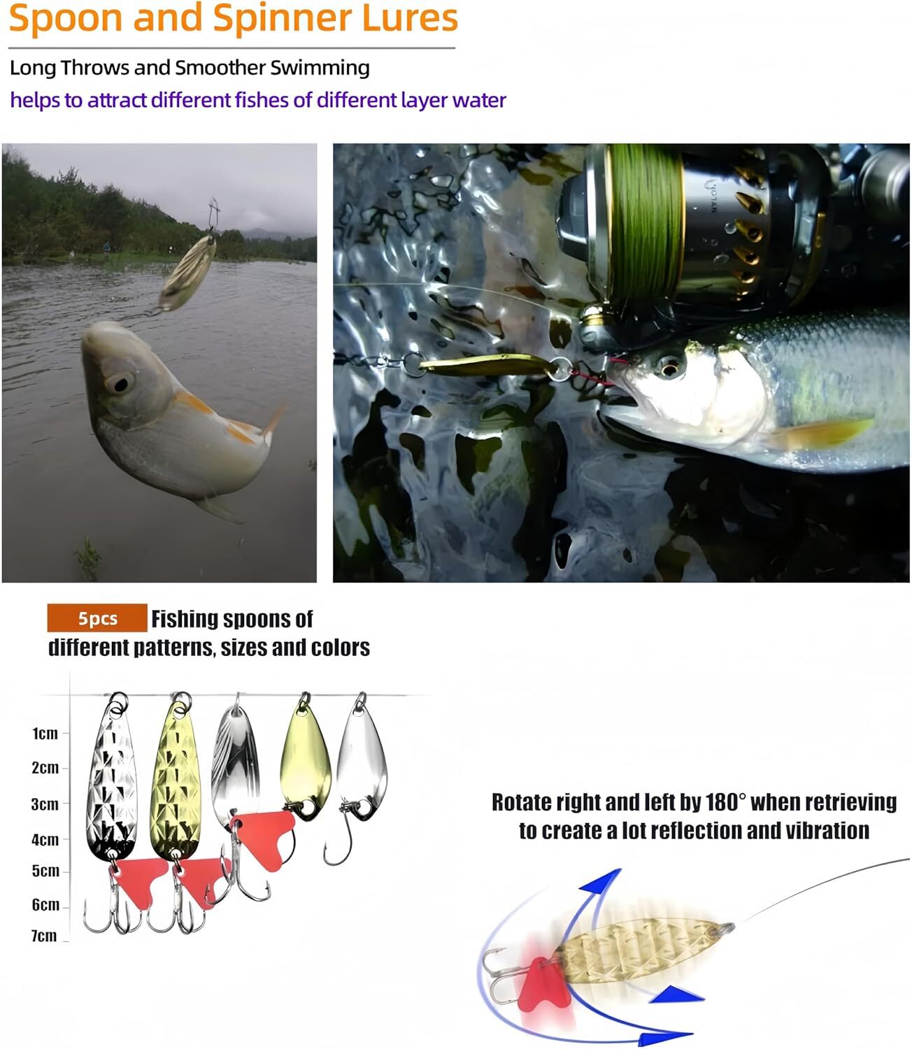 Huhao 107-Piece Fishing Lures Kit photo 6
