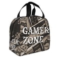 thumbnail image 3 of ZICANCN Insulated Lunch Bag for Women Men, Retro Graffiti Gamer Zone Reusable Cute Lunch Bags for Picnic School Work Office, 3 of 8