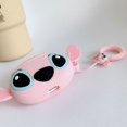 thumbnail image 3 of Funda de silicona suave de dibujos animados compatible con AirPods 3 - Funda protectora linda y divertida a prueba de golpes [Serie Avatar de dibujos animados] (puntada de orejas grandes rosa), 3 of 5